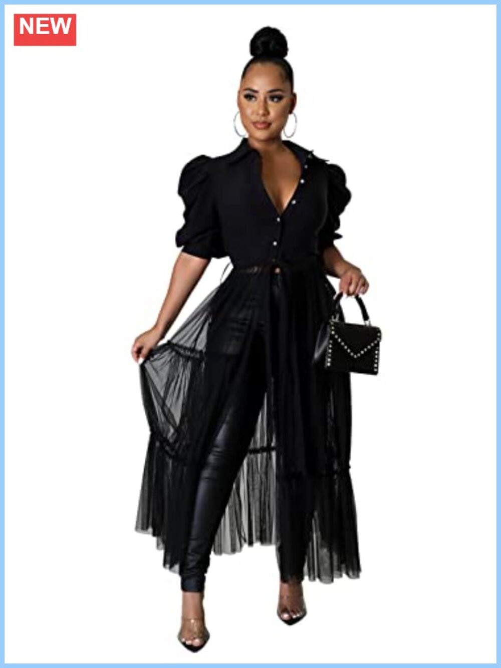 Ruffle One Shoulder Asymmetrical Tunic Blouse with Belt